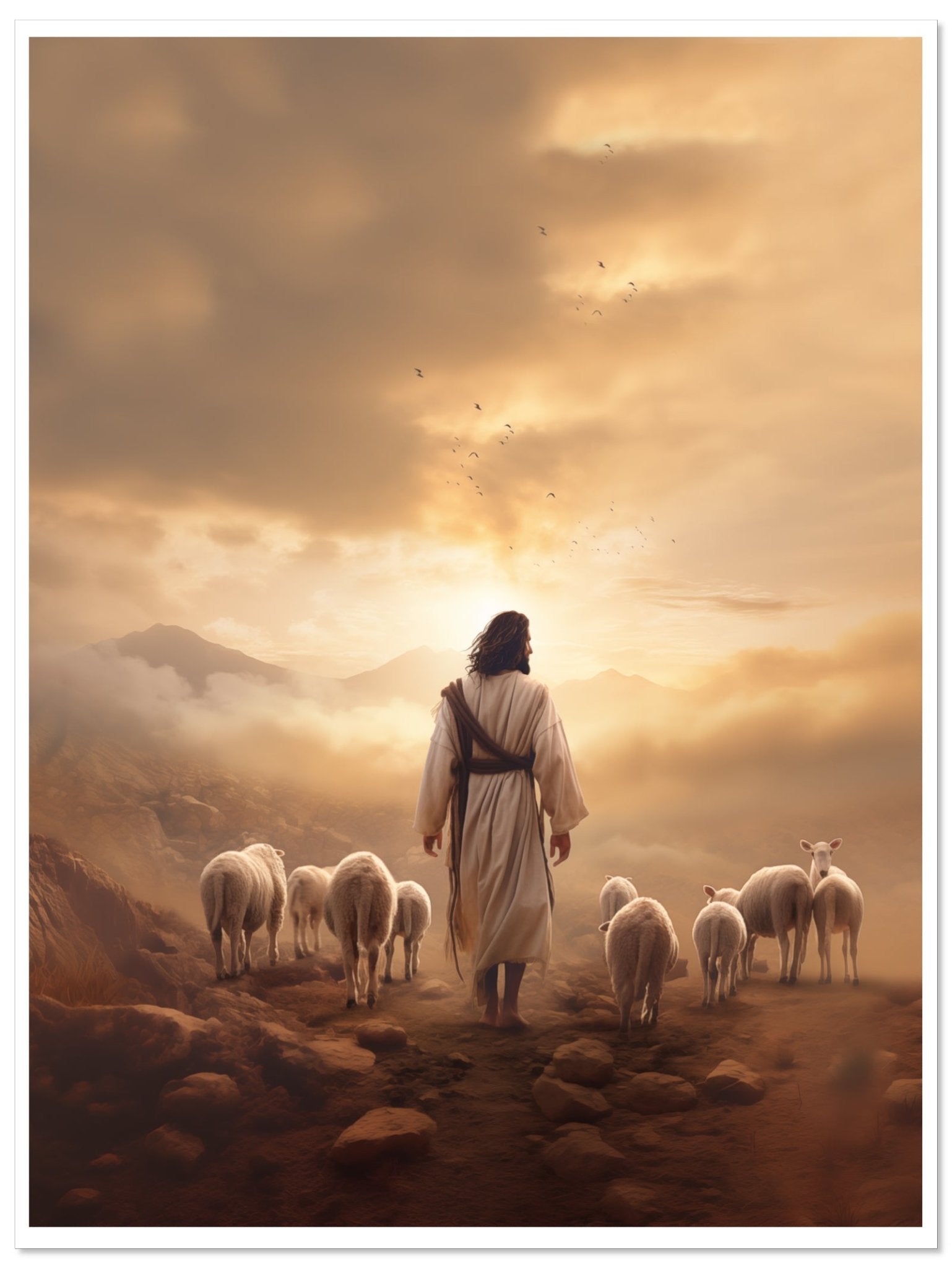 Jesus the Shepherd - Poster